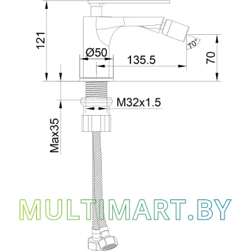 Смеситель Maxonor Pure Life PL5086-9 картинка 5